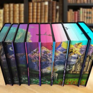 Throne of Glass Edge Painted Collector’s Edition – 8 Hardcover Books | Sarah J. Maas Fantasy Set with Art Prints & Bookmarks